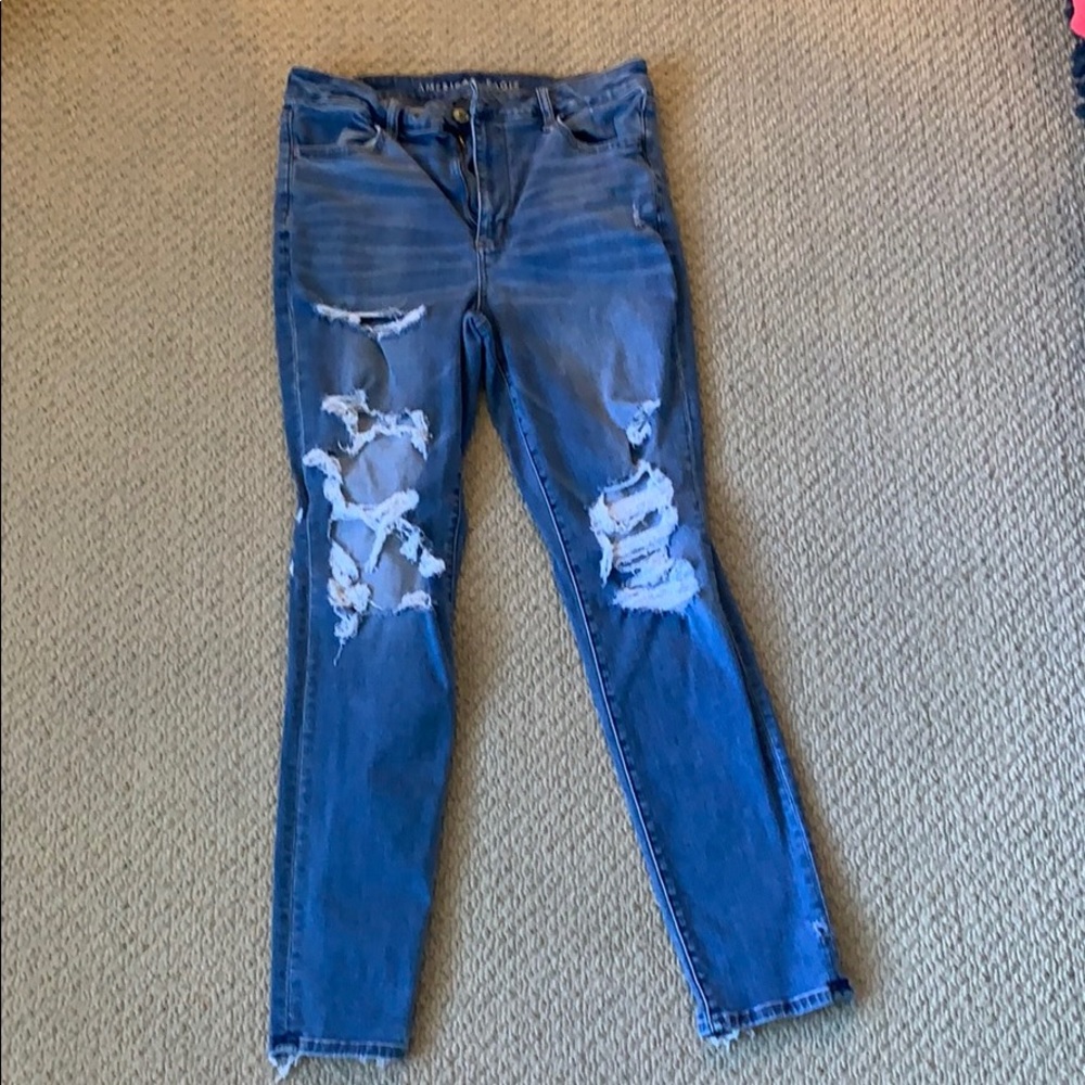 Distressed American Eagle jeans